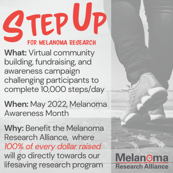 10000 Steps a Day throughout Melanoma Awareness Month